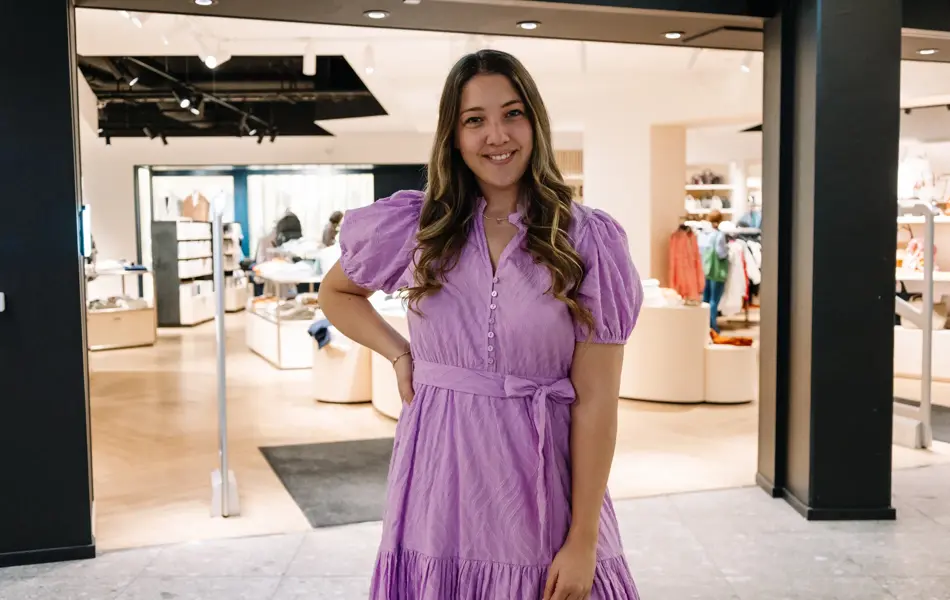 Dame med sommerkjole