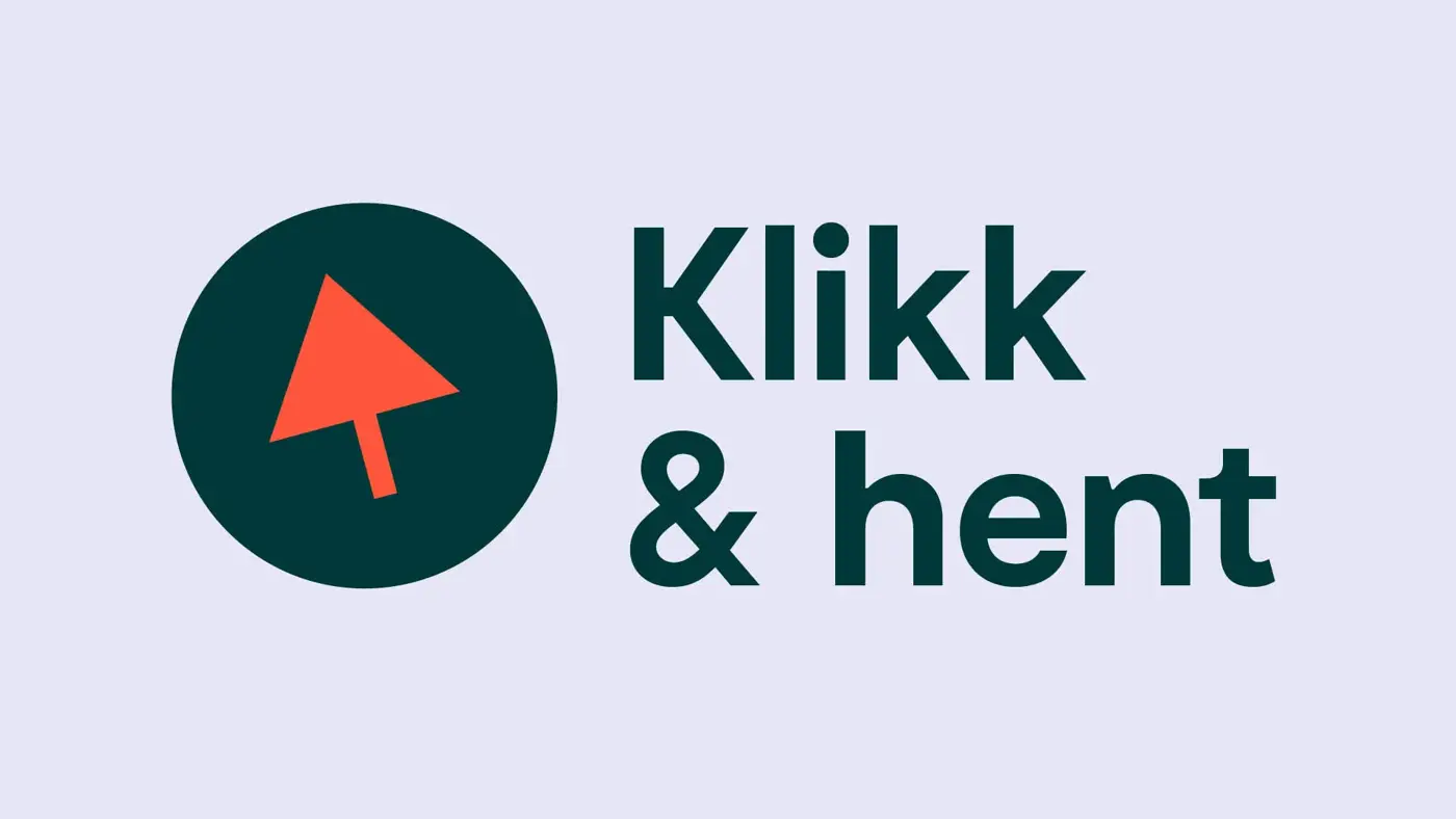 annonse med tekst og bilde av pil