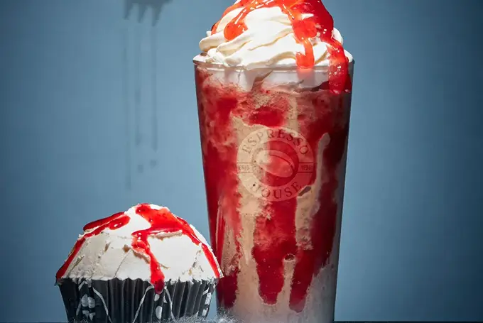 Frappucino og muffins fra Espresso House