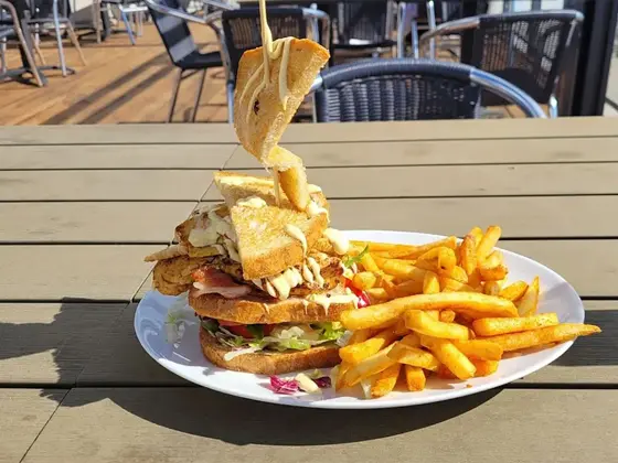 Sandwich med fries