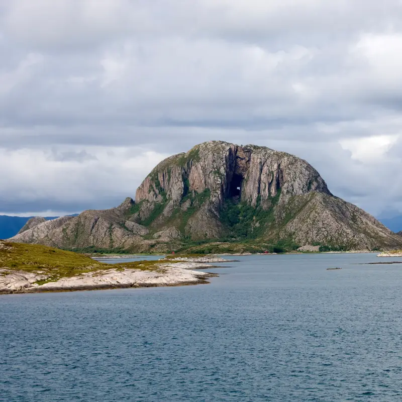 Torghatten is one of Norway’s best-known natural phenomena. 