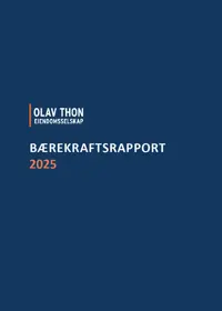 OTE Bærekraftsrapport 2025 - forside
