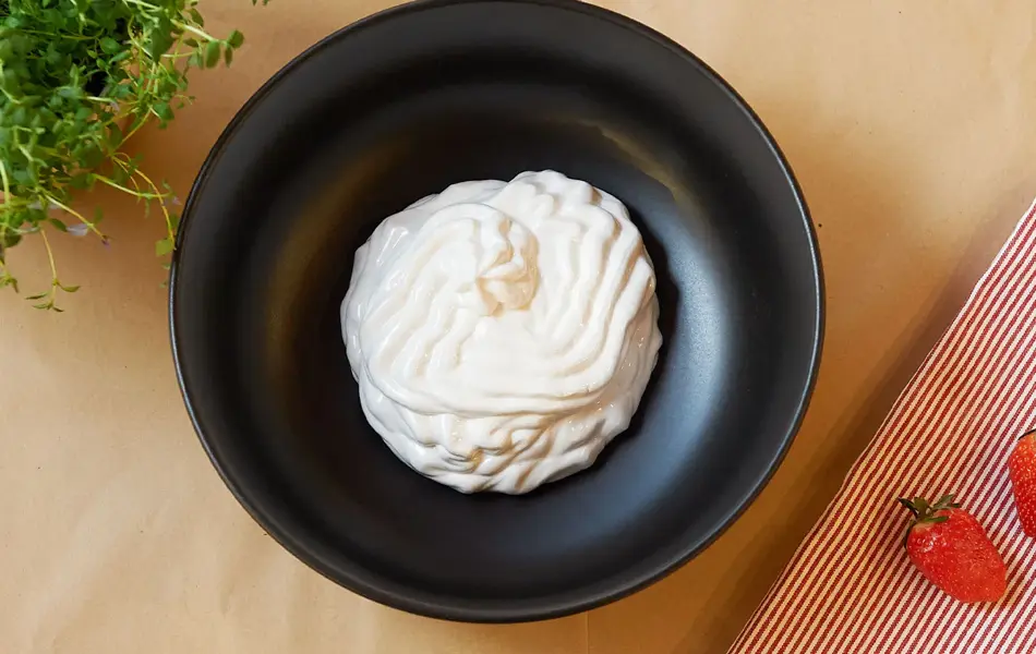 Krem i en bolle