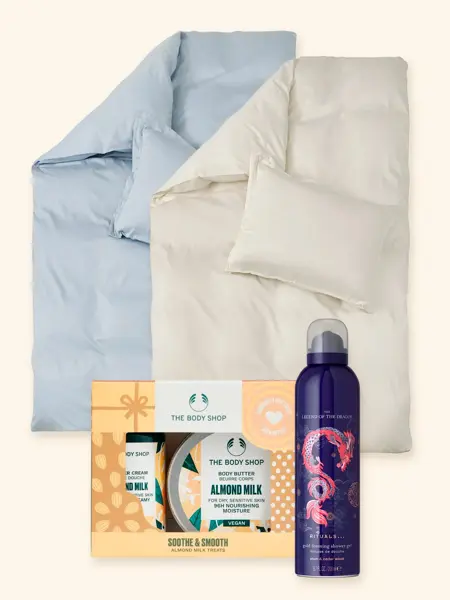 Kollasj med julegavetips til mor