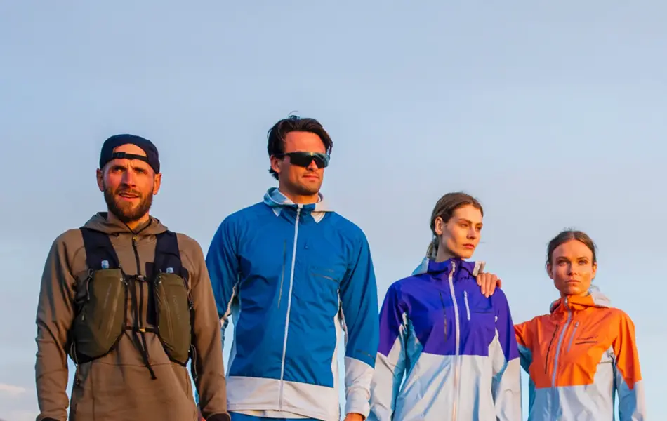 Fire personer som er ute på tur