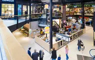 Strømmen Storsenter fellesareal, fra andre etasje ned mot Burger King