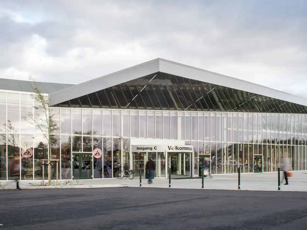 Kvadrat storsenter fasade