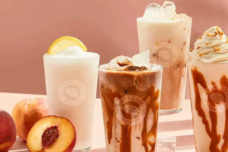 Peach Perfect Frapino, Ischai, Islatte eller Frossen Lemonade
