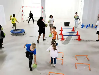 Spela handboll på jullovet