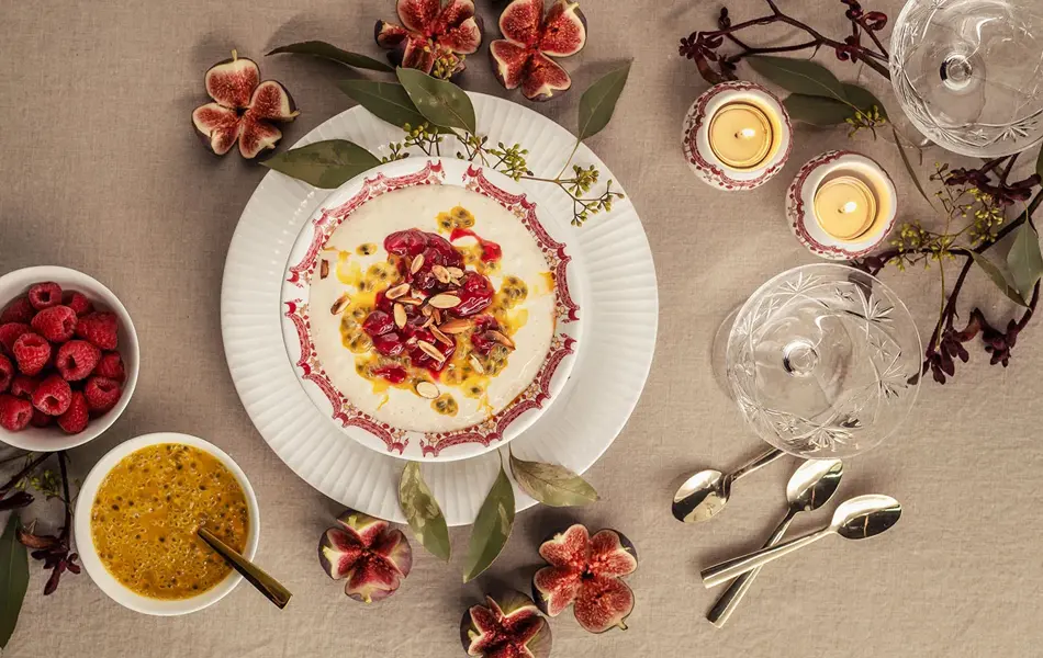 Tallerken med riskrem