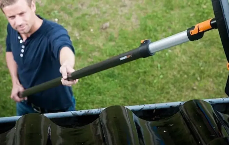 Vaske takrenner og redskaper
