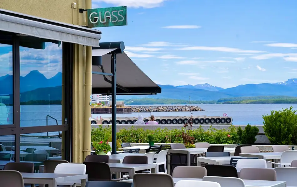 Glass restaurant uteservering 