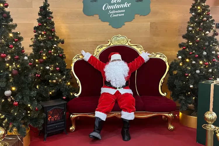 Tomten i tomtens yta på plan 2.