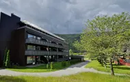 Fasadebilde av boligprosjektet Hallingtunet på Flå.