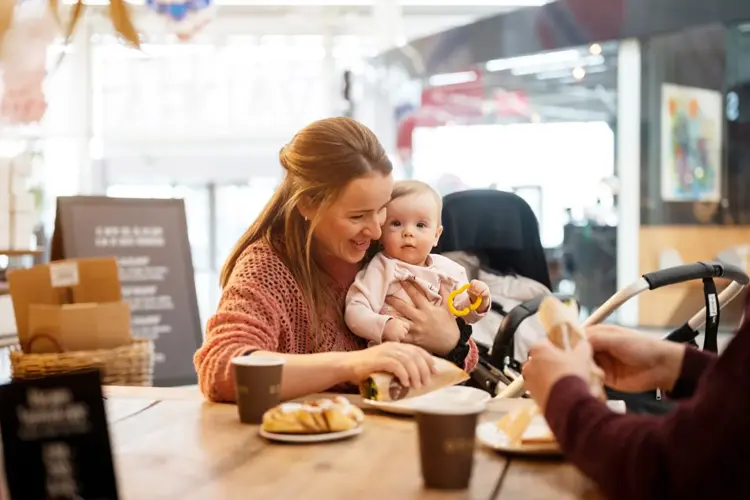 På Kvadrat er det godt tilrettelagt for at både du og babyen skal ha det behagelig og enkelt. 