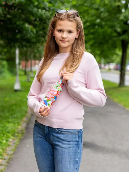 Bilde av barn i klær til skolestart