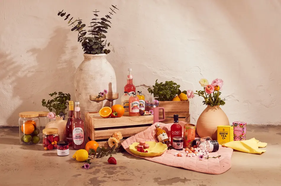 Bilde av frukt og diverse lemonader 