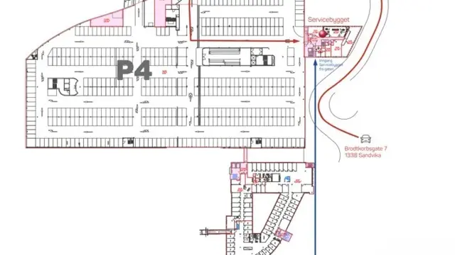 Kart P4 til Servicebygget_4_3 u logo