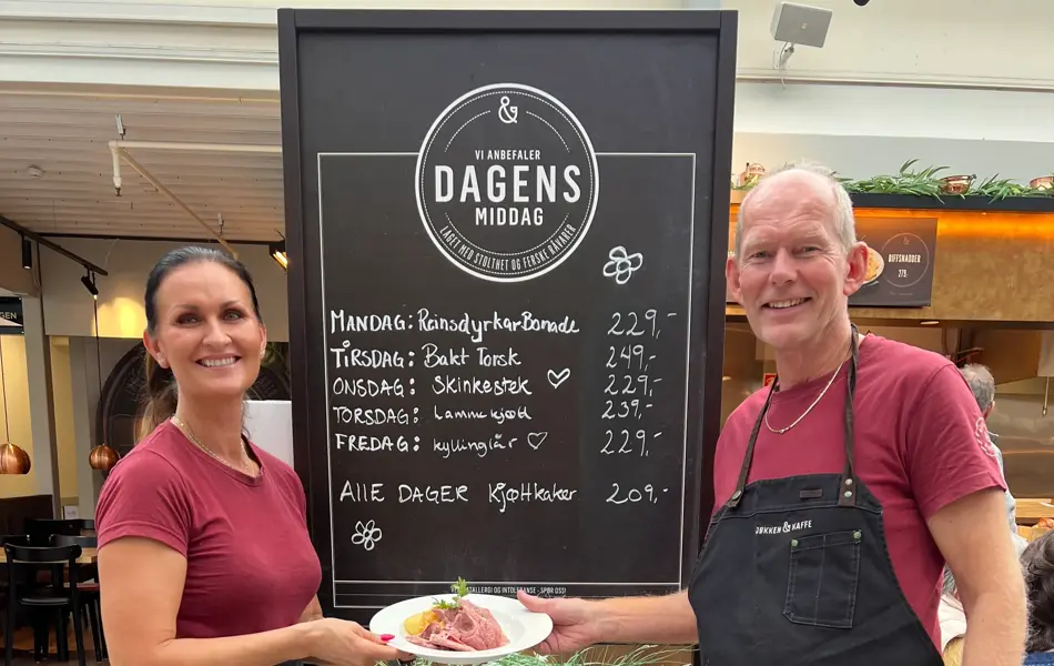 Kjøp middag hos Kjøkken og Kaffe
