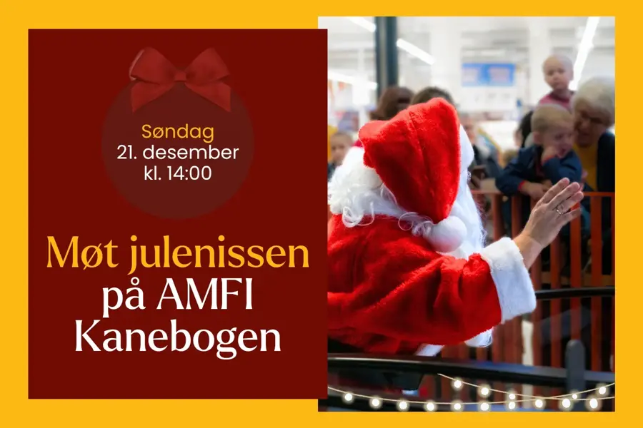 Julenissen gleder seg til å møte barna!