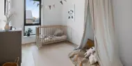 Bilde av et soverom i en leilighet fra Saras Hage i Tromsø