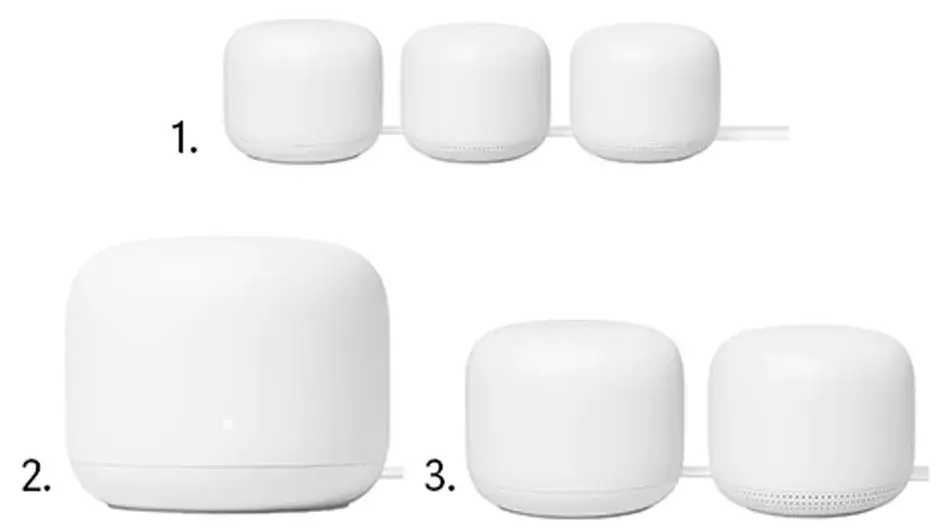 kollasj av 3 forskjellige wifi-forsterkere