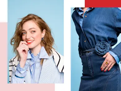 Dame som viser vårmote