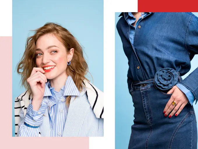 Dame som viser vårmote