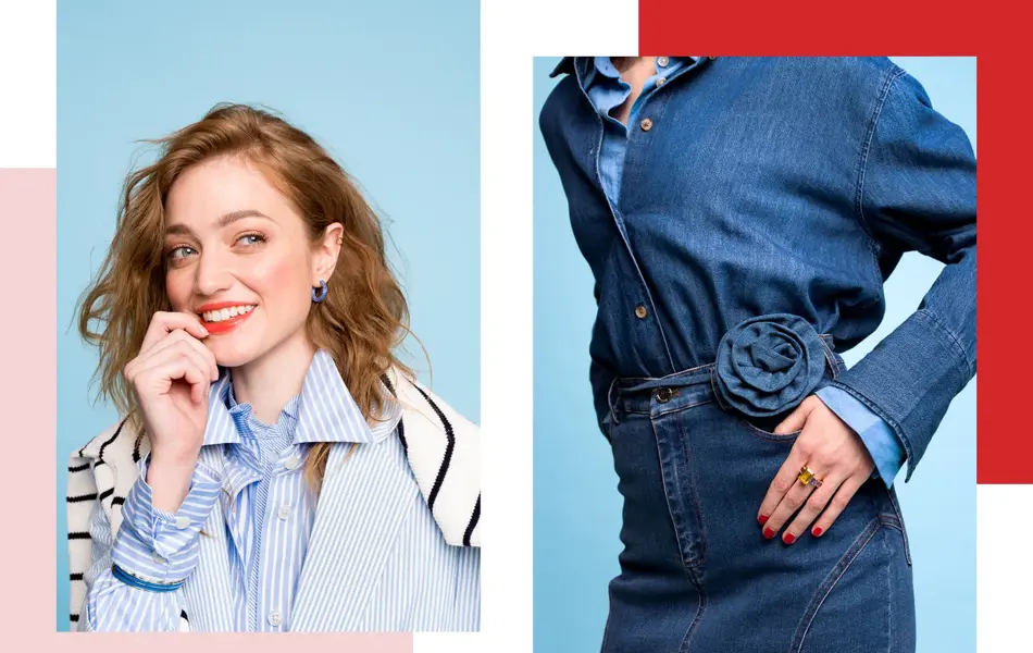 Dame som viser vårmote