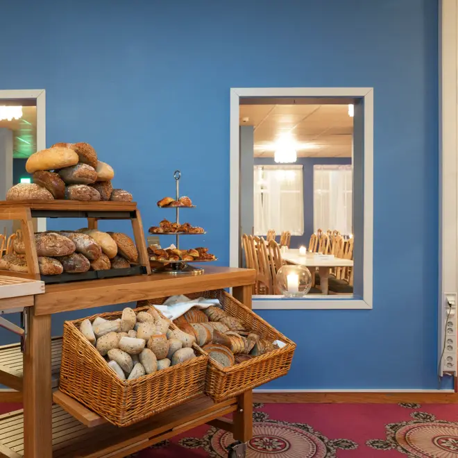 Brød og rundstykker på Thon Hotel Skeikampen