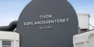 Thon Sørlandssenteret fasade med logo.