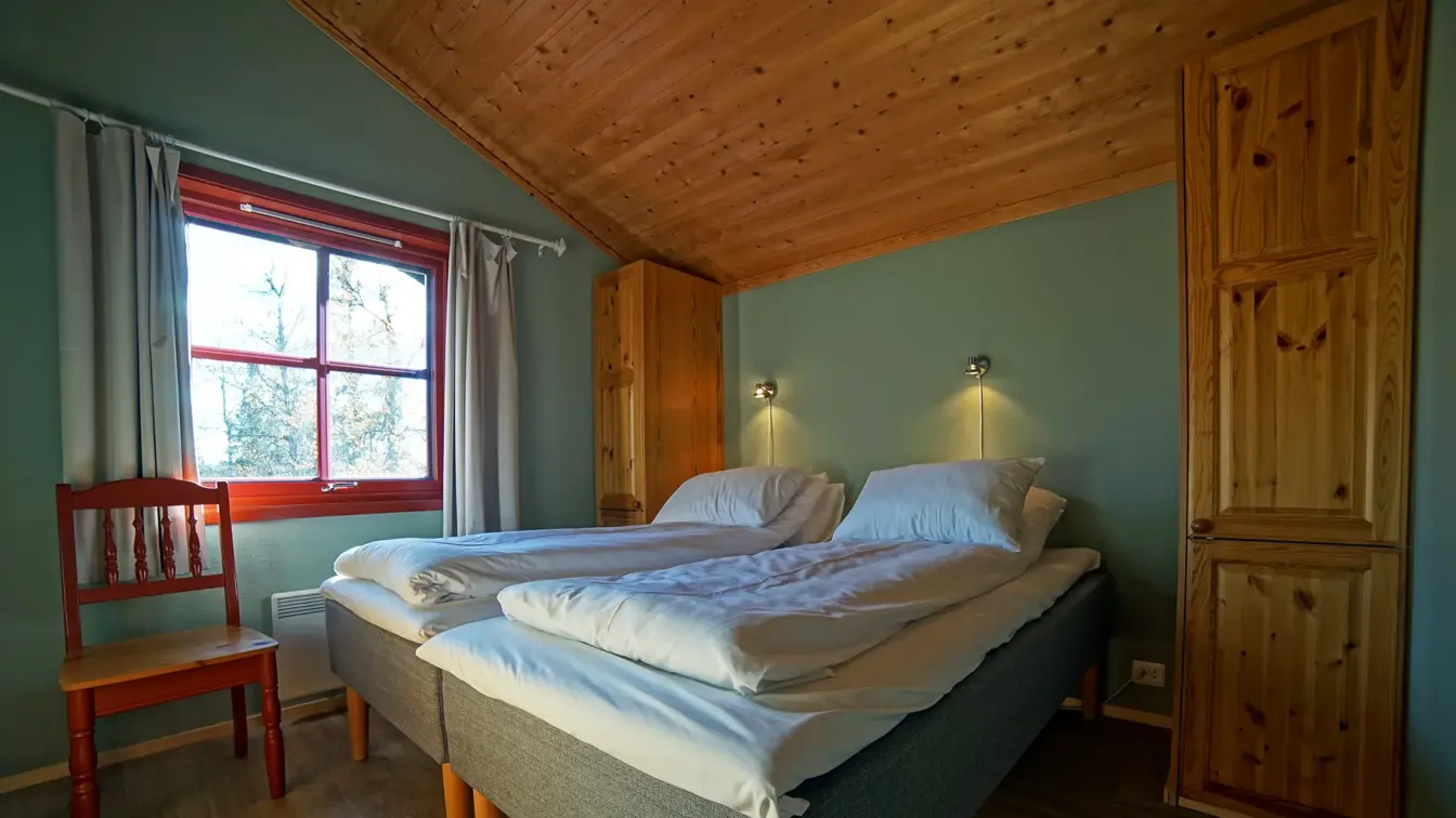 Stort soverom i leilighet på Thon Hotel Skeikampen