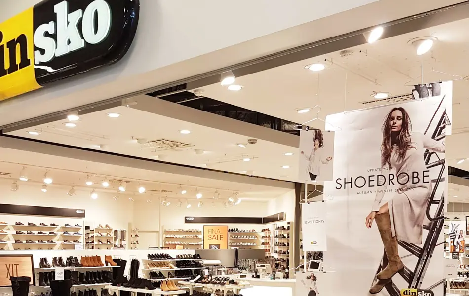 Din sko butikkfasade