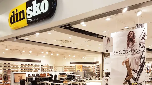 Din sko butikkfasade