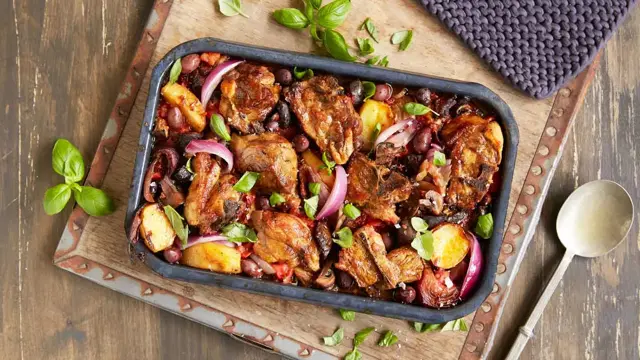 middelhavsgryte i ildfast form