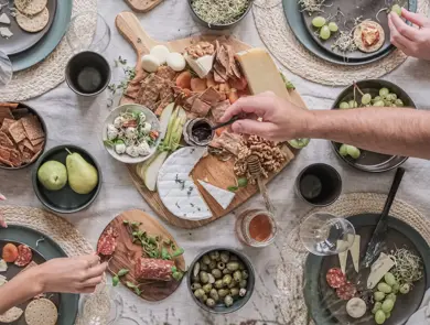 Kollasj av interiør-produkter