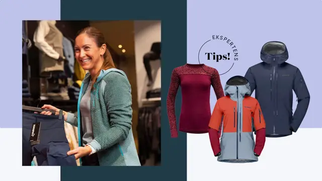 Skijakker og ansatt Norrøna