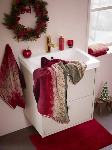 106014396 106014397 Claro håndkle rød 106014691 Bobina badematte rød