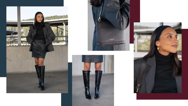 Dame viser mote på p-hus