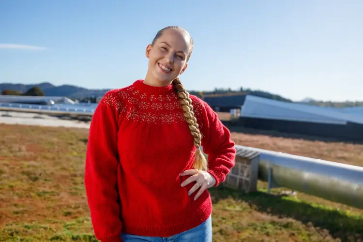 Hva med å strikke din egen julegenser i år? Her får du gratis oppskrift på Kvadrats juleversjon av Snøfnugg-genseren.