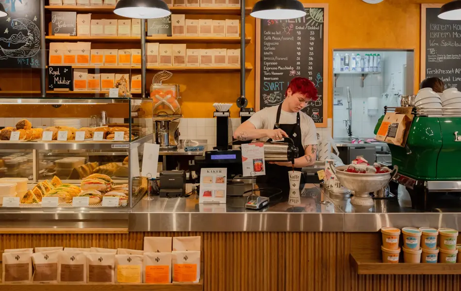 Interiør Kaffebrenneriet