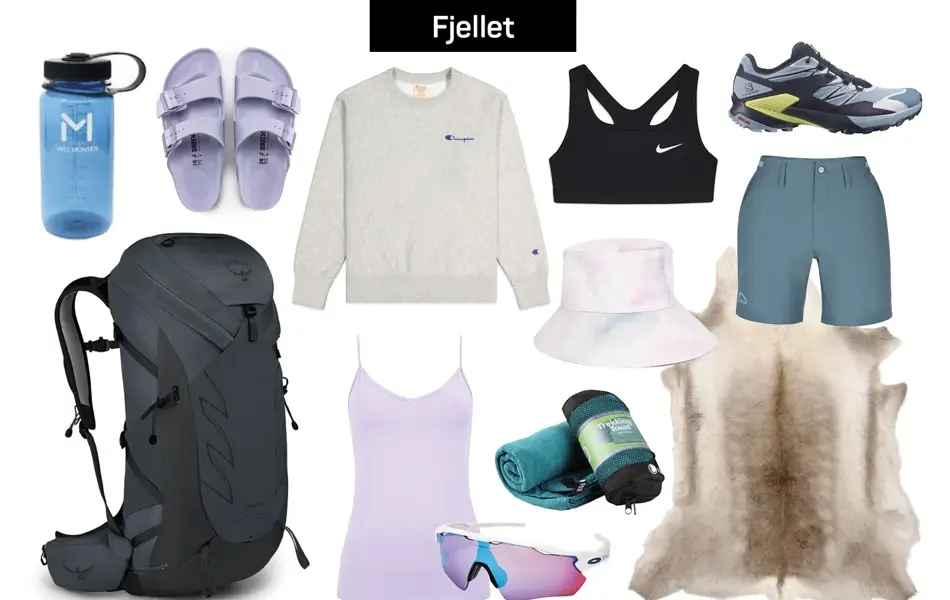 Turutstyr til å ha med på fjellet
