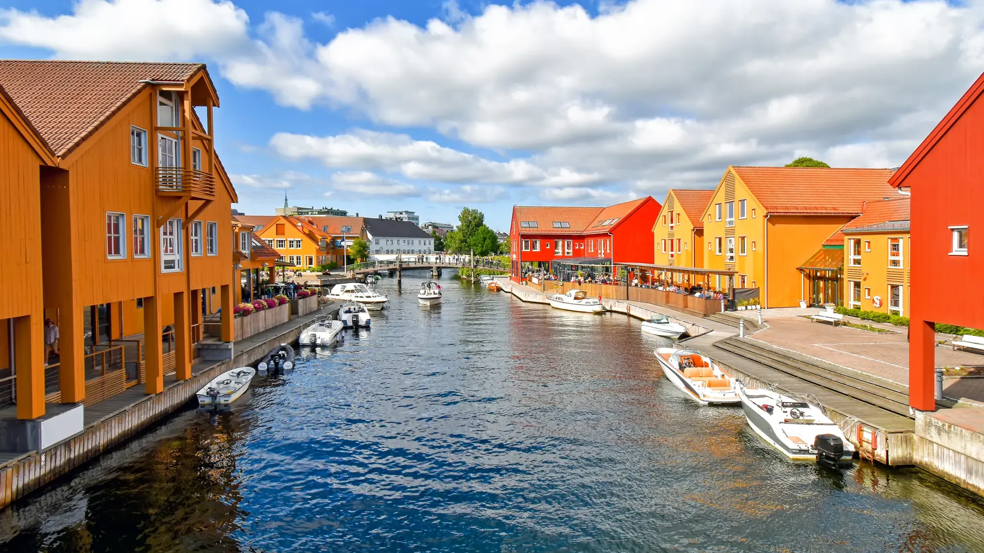 Fiskebrygga district in Kristiansand, Norway