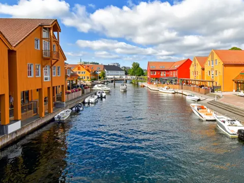 Fiskebrygga district in Kristiansand, Norway