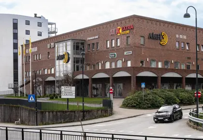 Fasadebilde av kjøpesenteret AMFI Stord.