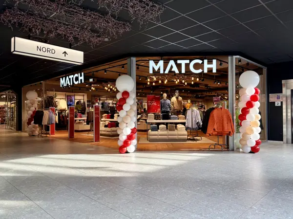 Match butikkfasade Thon Senter Moa syd