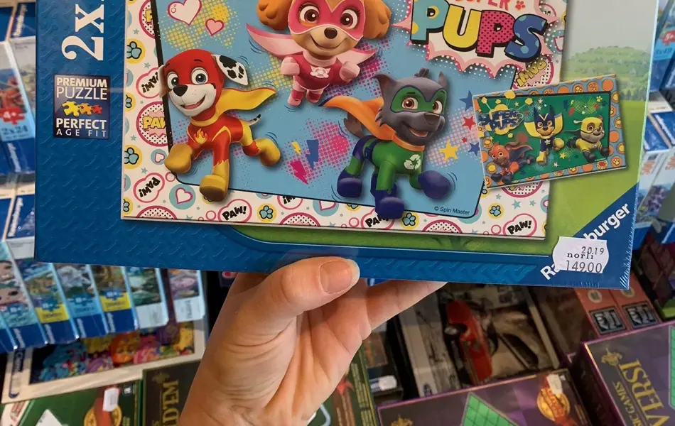 utvalg av puslespill hos norli