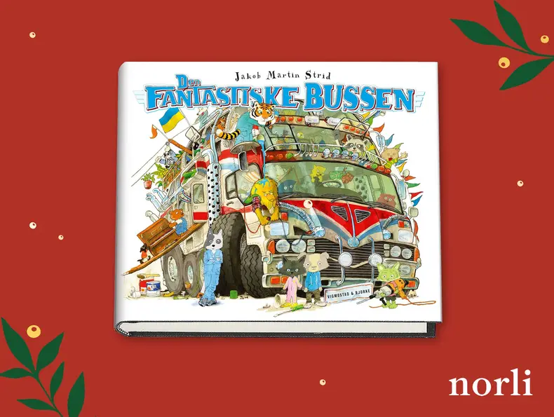 Boken "Den Fantastiske Bussen" av Jakob Martin Strid.
