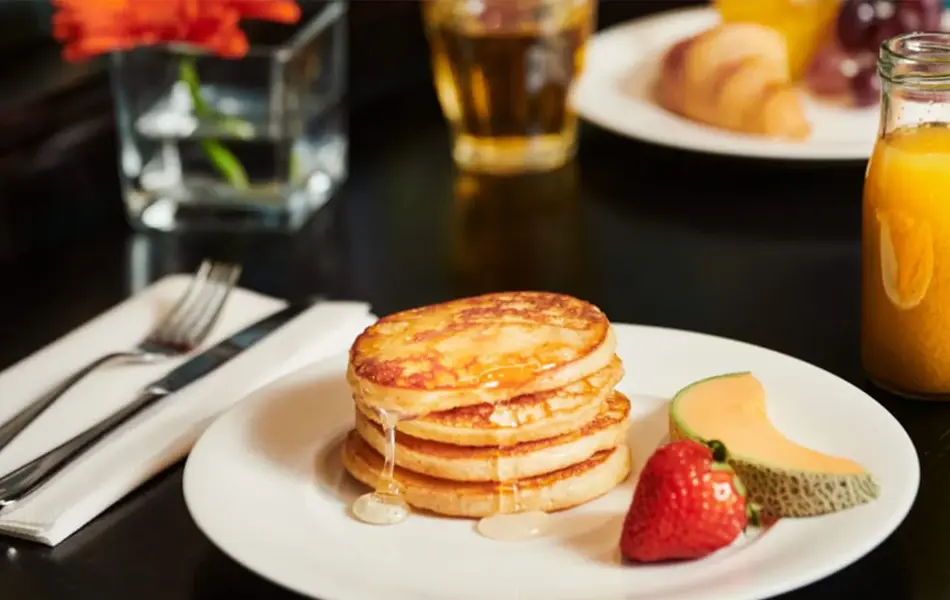 Pannekaker på en tallerken