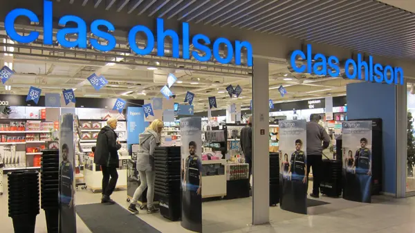 Inngang til Clas Ohlson butikk